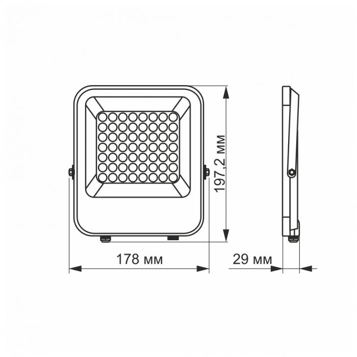 Пожектор LED Premium 30W 5000K 12-48V VIDEX Україна