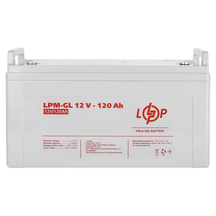 Акумулятор гелевий  LPM-GL 12V-120Ah LOGIC&POWER