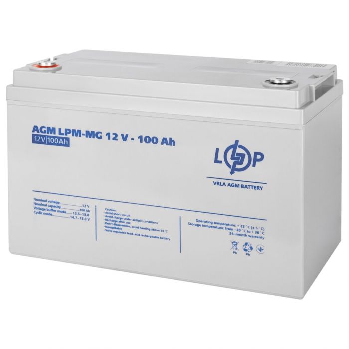 Акумулятор мультигелевий AGM LPM-MG 12V-100Ah LOGIC&POWER