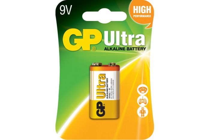 Батарейка GP ULTRA ALKALINE 1604AU-2 6LF22 крона, 1шт