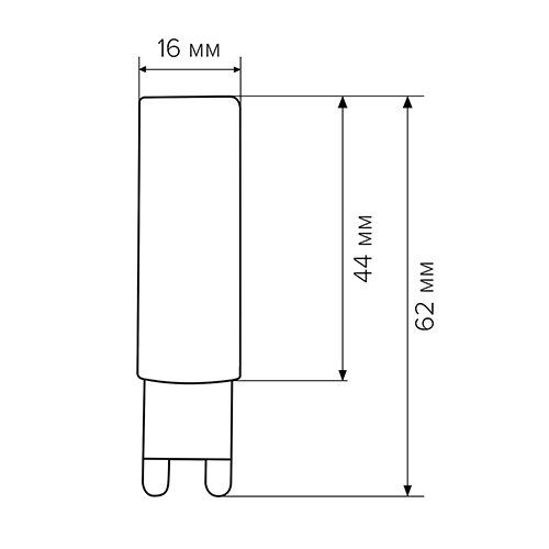 Лампа LED G9 7W 3000K 2835 AC220V BIOM