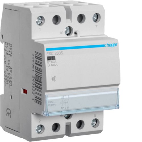 Контактор 63A, 2НВ, 230V, Hager Франція