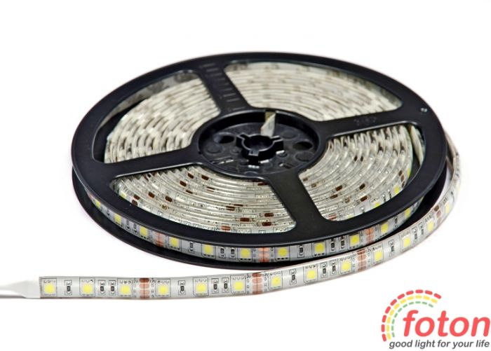 Стрічка SMD5050 (60 led/m) IP54 білий(6000-6500k) FOTON Україна