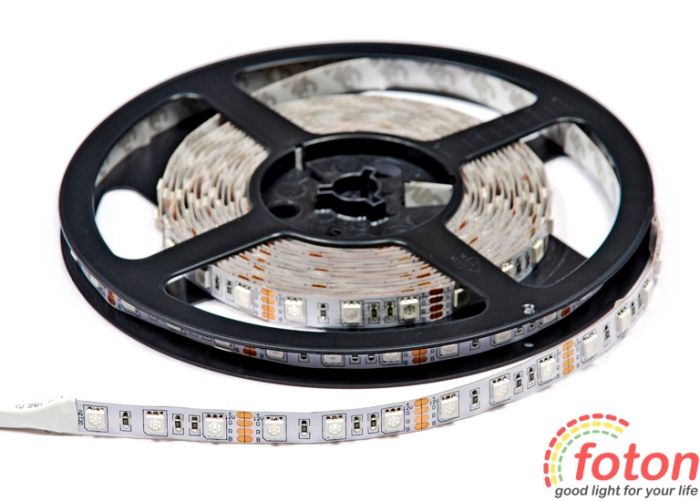 Стрічка SMD 5050 (60 led/m)RGB (331) IP20 FOTON Україна