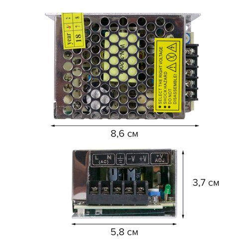 Блок живлення OEM DC12 60W  5A TR-60-12 BIOM