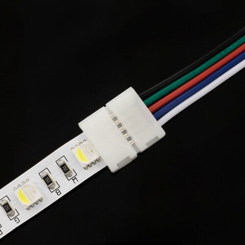 Конектор для LED стрічки ОЕМ №9 10мм RGB 2joints wire (провід-2заж.) BIOM