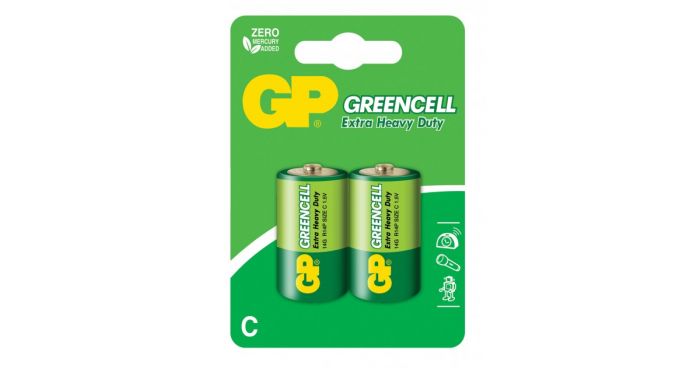 Батарейка GP GREENCELL 1,5V R14, C