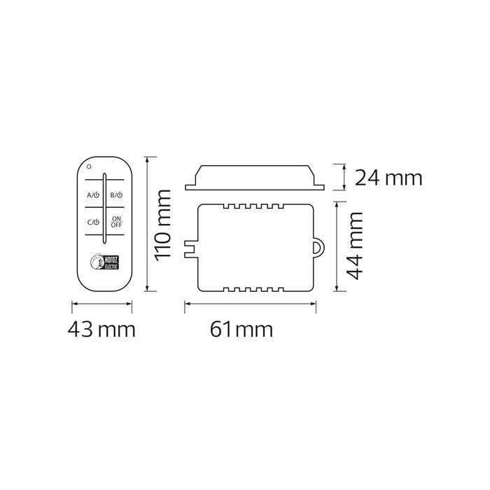 Пульт для люстр однолінійний CONTROLLER-1 Horoz Electric Туреччина