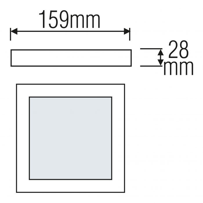 Світильник LED ARINA-12 12W 4200K квадратний Horoz Electric Туреччина