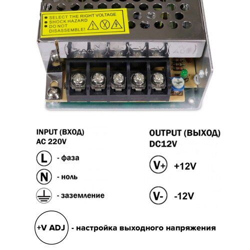 Блок живлення OEM DC12 100W 8.3A BIOM