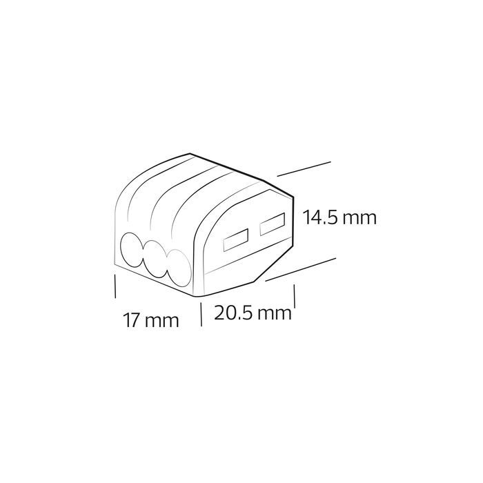 Клема CONNECTOR-3 32A/400V Horoz Electric Туреччина