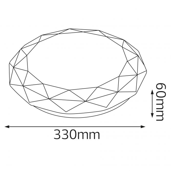 Світильник LED  EPSILON-24 24W 6400К білий Horoz Electric Туреччина