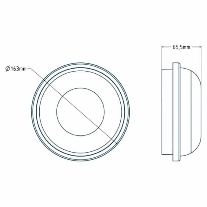 Світильник LED ARTOS 15W 6400K чорний Horoz Electric Туреччина