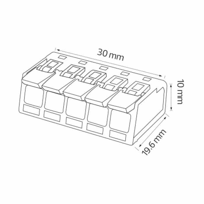 Клема SLIM CONNECTOR-5 32A/450V Horoz Electric Туреччина